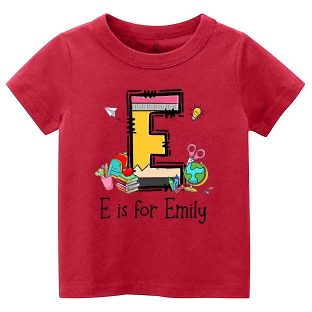 Personalized Name Pencil Toddler&Kid's Tees Beepumpkin