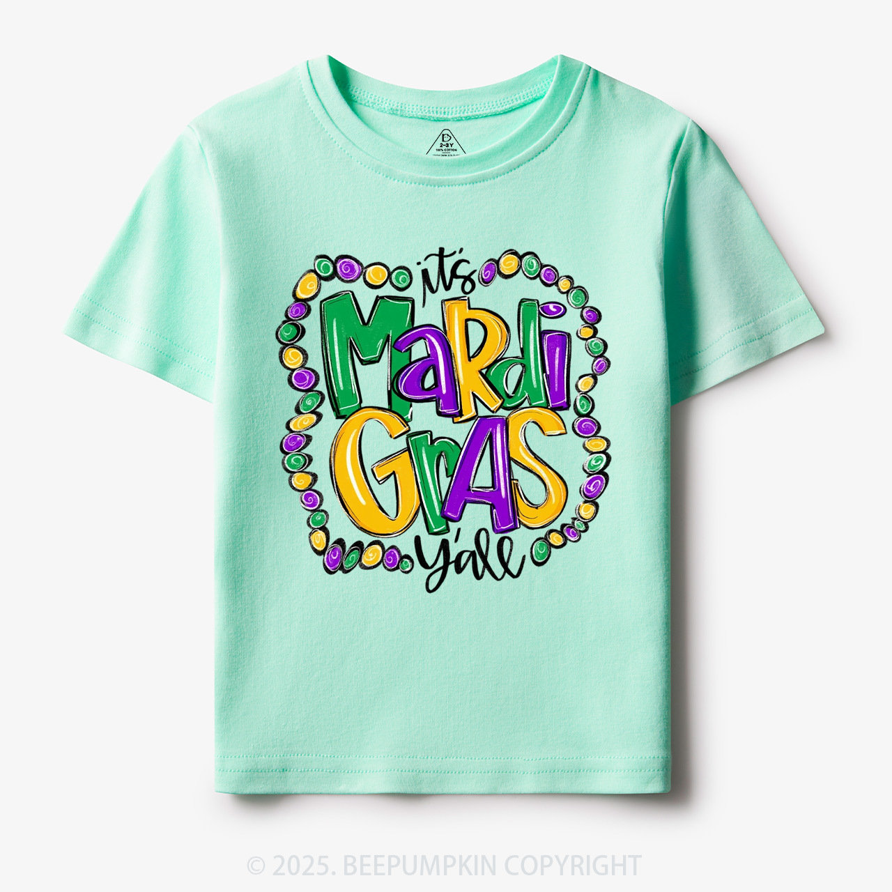 It’s Mardi Gras Y’all! Toddler&Kid's Tees Beepumpkin
