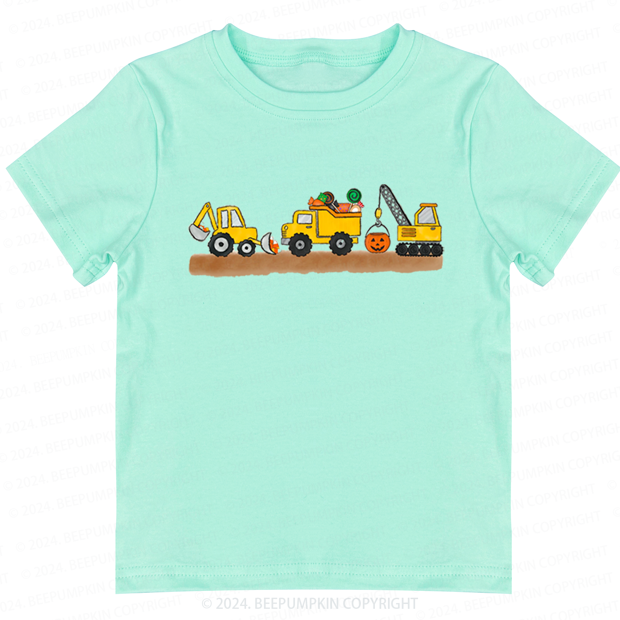 Halloween Construction Toddler&Kids Tees 