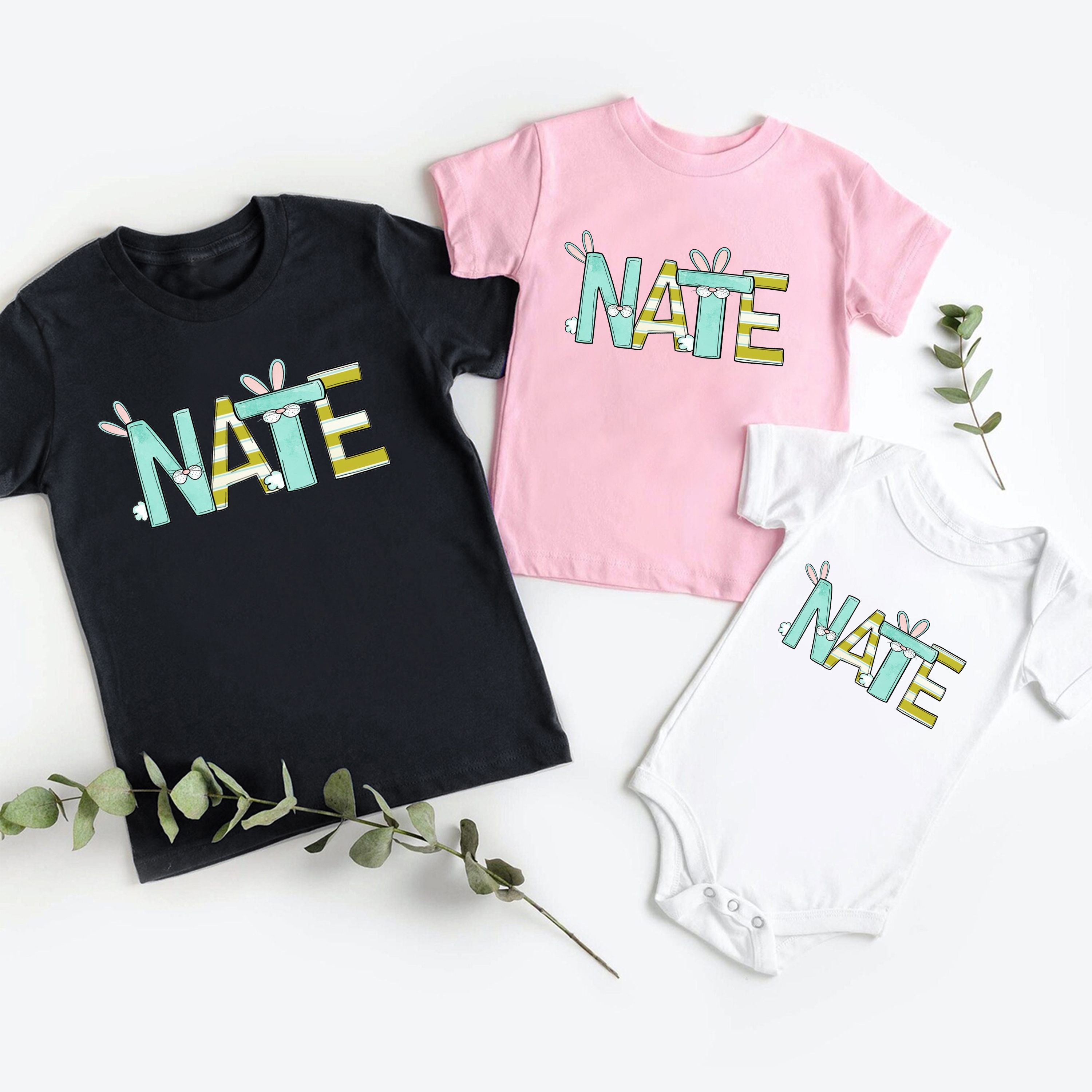 Personalized Easter Siblings Family Matching Shirt