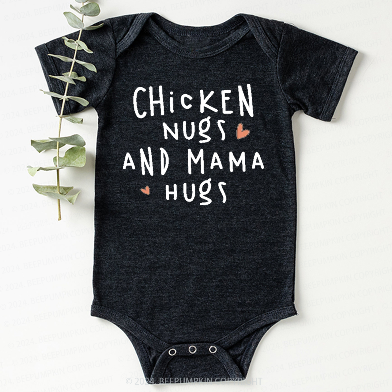 Chicken Nugs And Mama Hugs Bodysuit For Baby