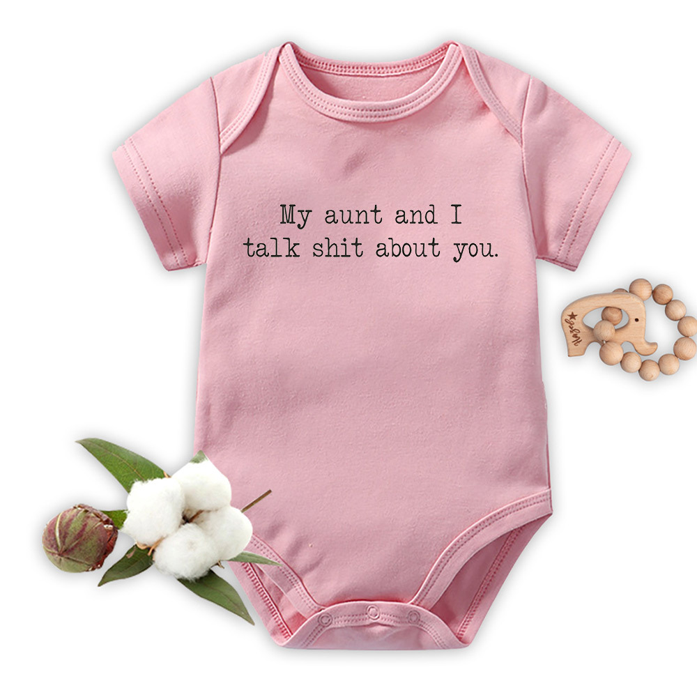 My Aunt & I Talk Shit About You Baby Bodysuit