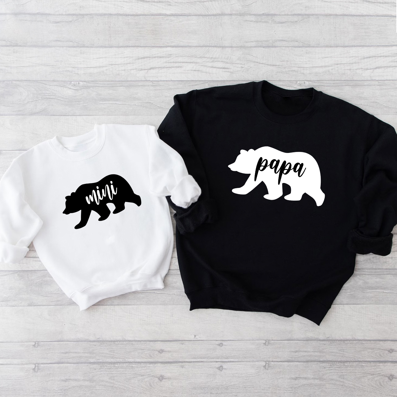 Papa Mama Baby Mom&Me Sweatshirts