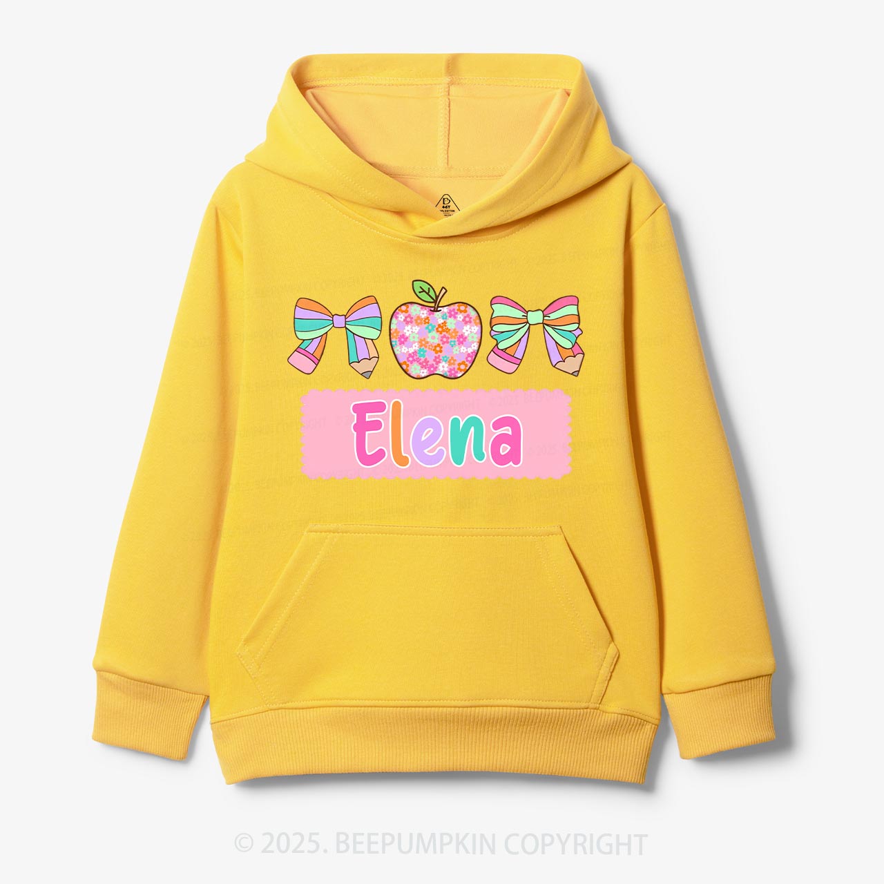 Personalized Pretty Name Kid's Hoodies Beepumpkin