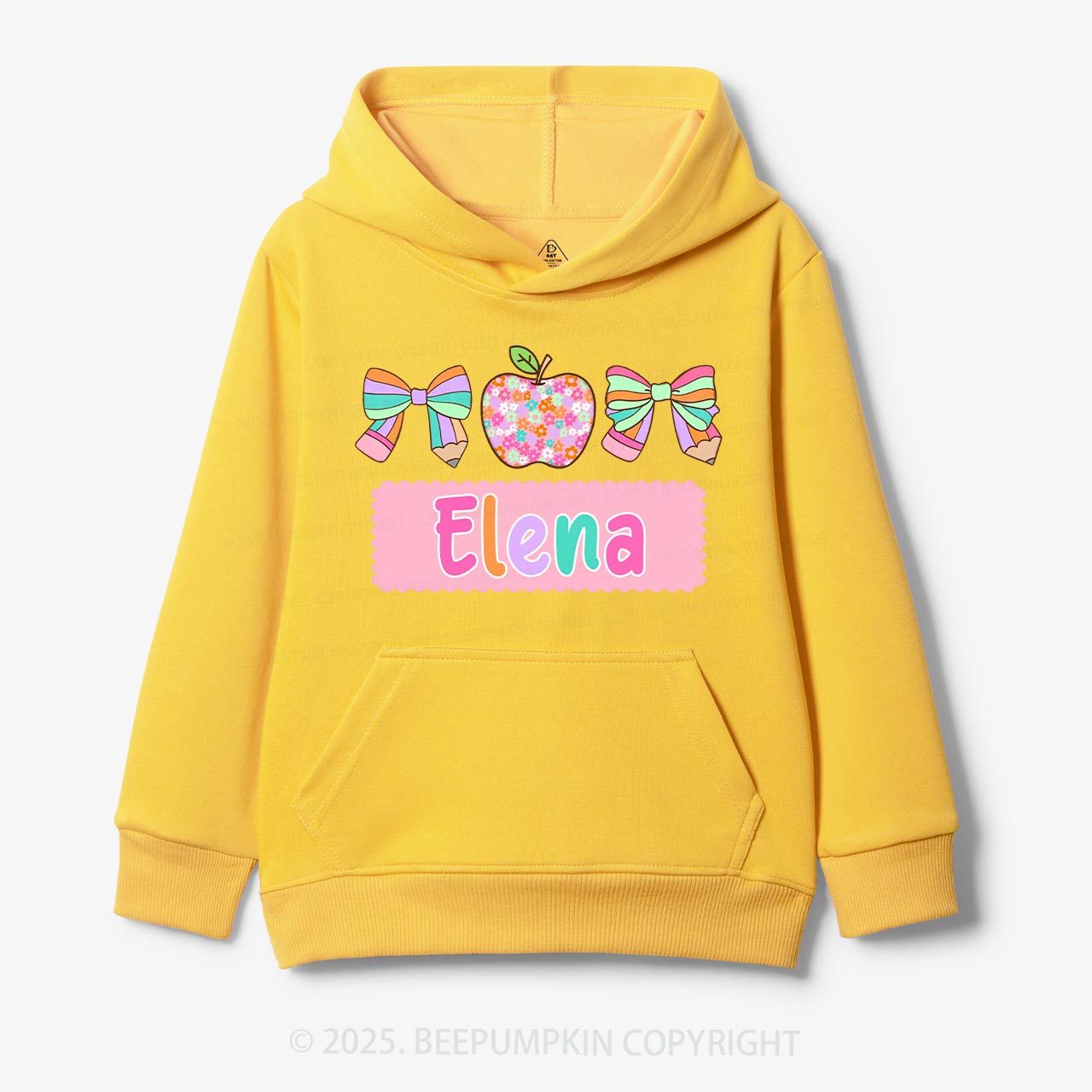 Personalized Pretty Name Kid's Hoodies Beepumpkin
