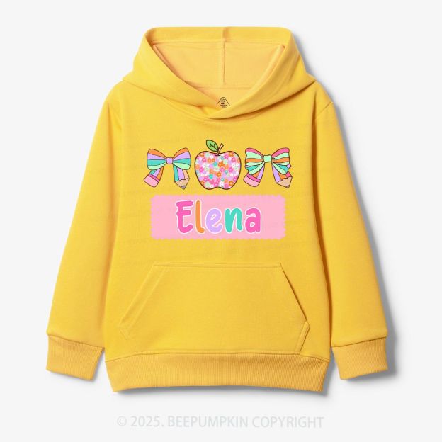 Personalized Pretty Name Kid's Hoodies Beepumpkin