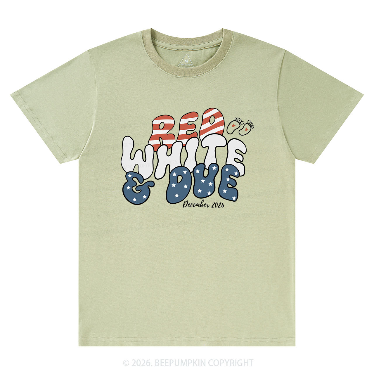 Personalized American Mama 4th July Pregnancy Announcement T-Shirts