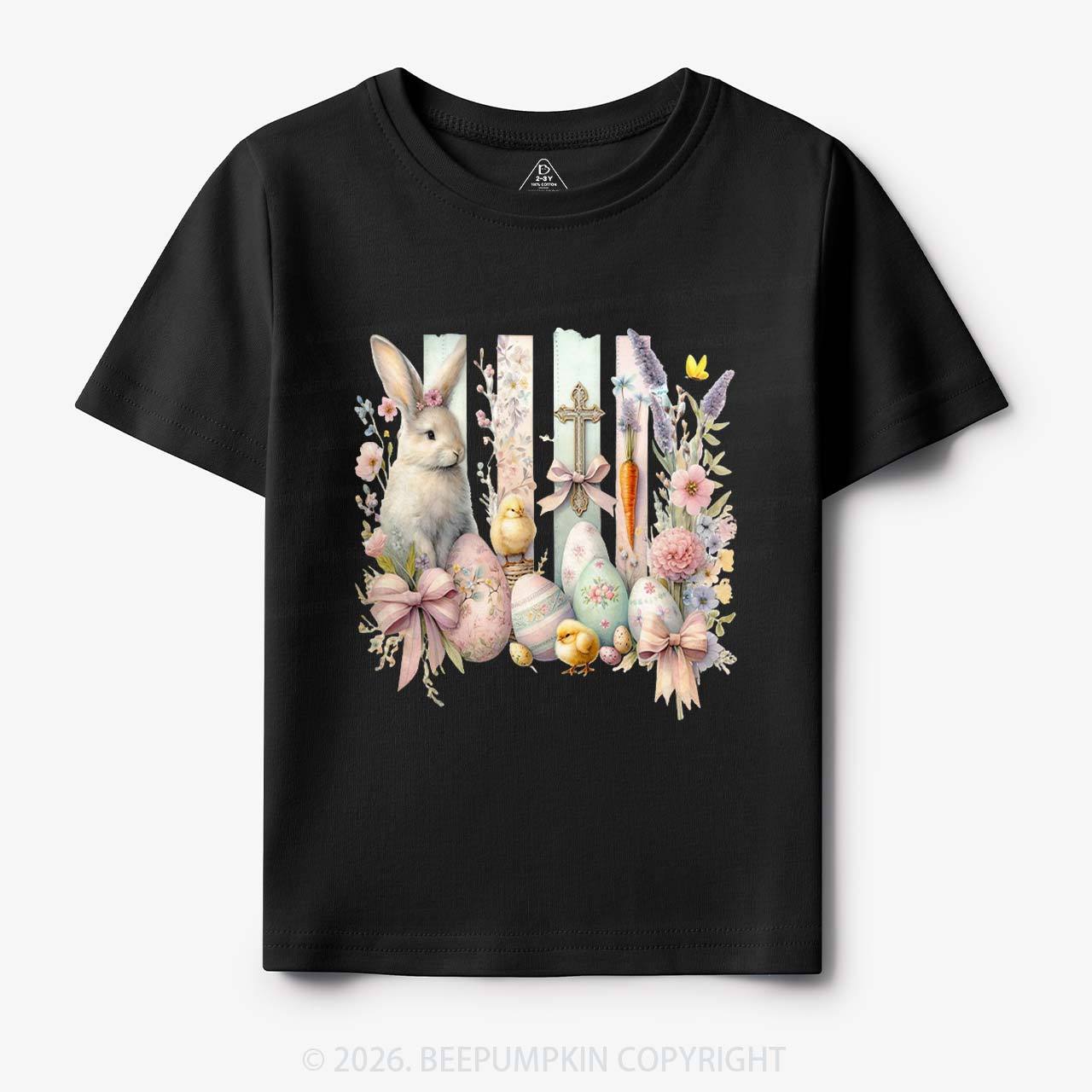 Springtime Faith Bunny Toddler&Kids Tees
