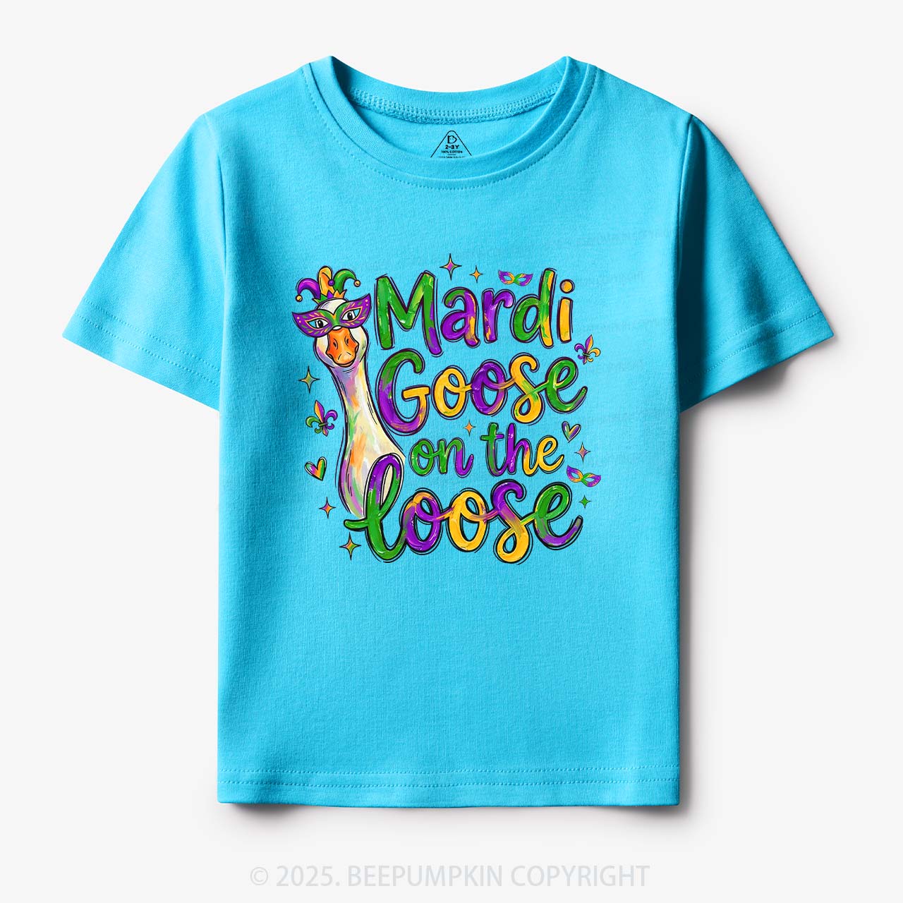 Mardi Gras Goose Toddler&Kid's Tees Beepumpkin