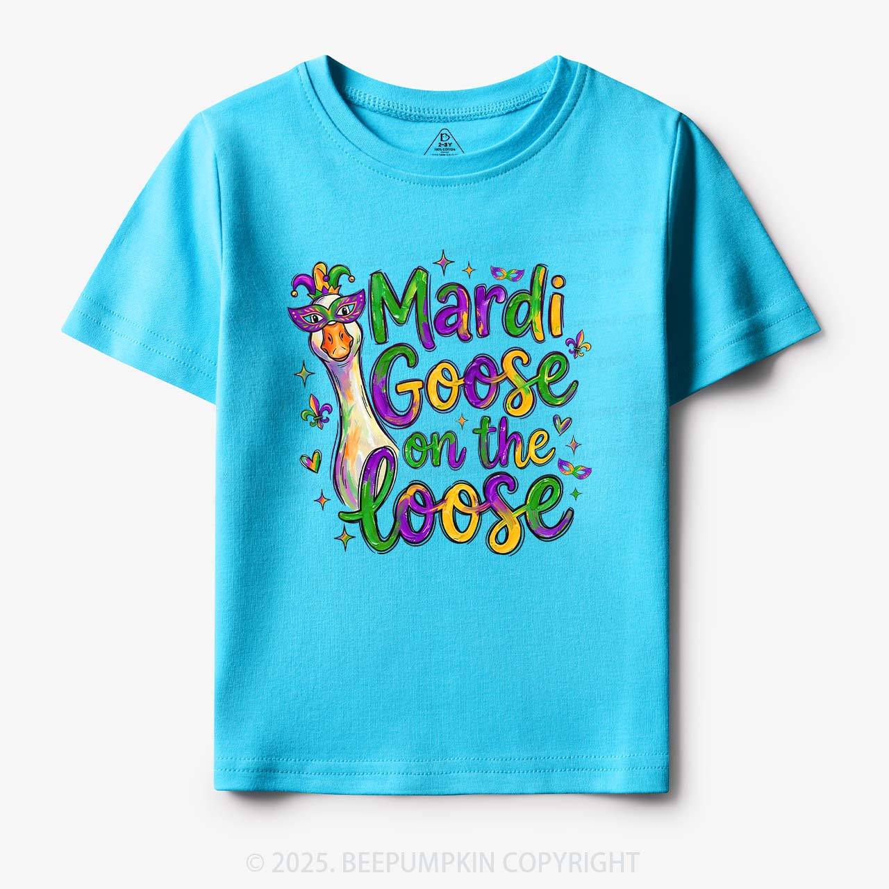 Mardi Gras Goose Toddler&Kid's Tees Beepumpkin