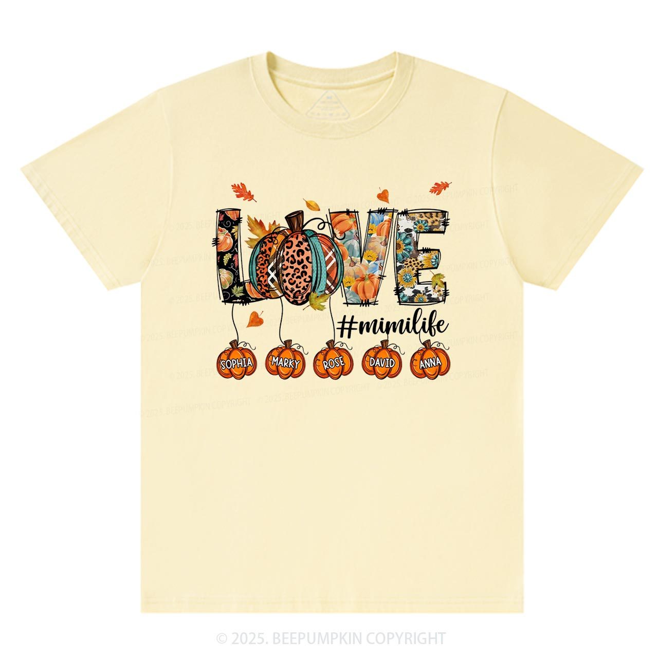 Personalized Love Grandma Life T-Shirts Beepumpkin