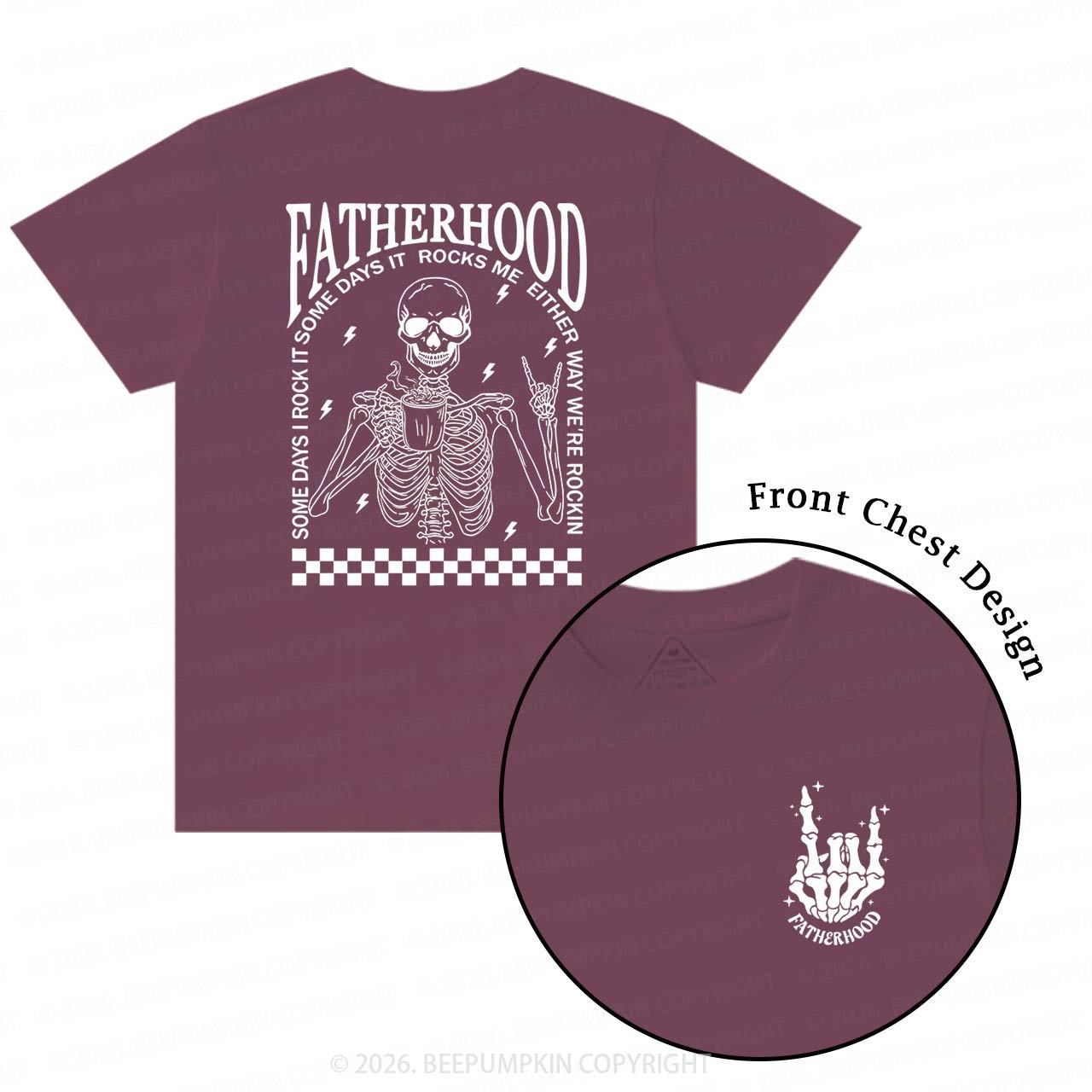 Fatherhood Funny Cool Skeleton Dad T-Shirts