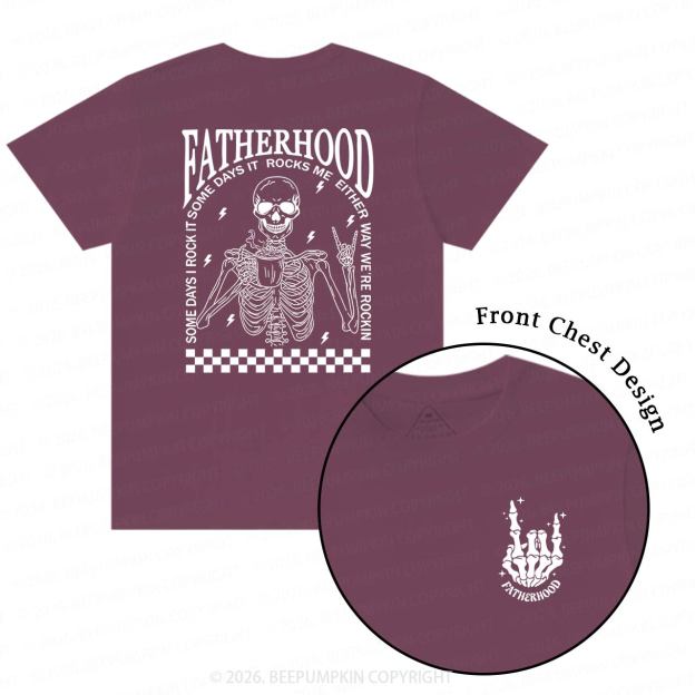 Fatherhood Funny Cool Skeleton Dad T-Shirts