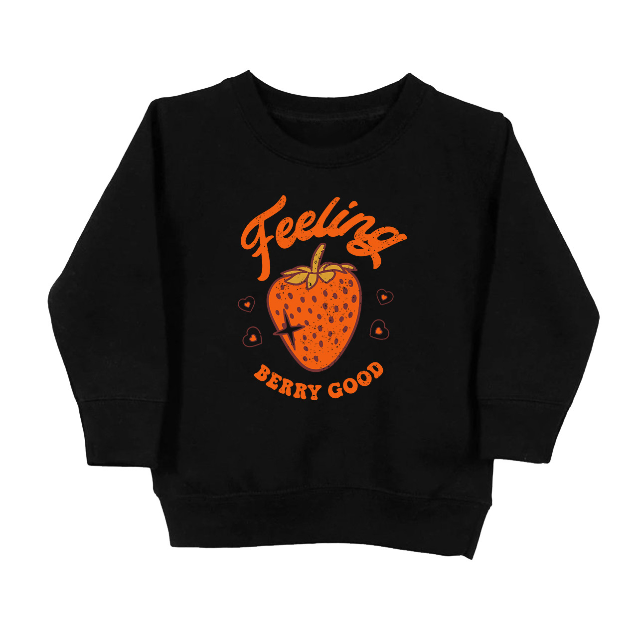 Feeling Berry Good Strawberry Kids Sweatshirt