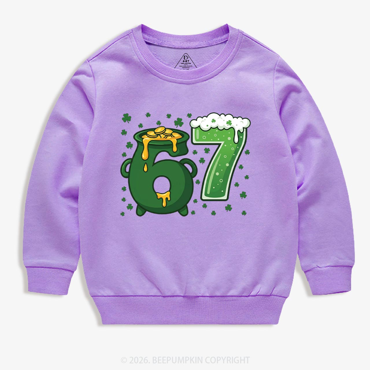 Six Seven St Patrick's Day Kid's Sweatshirt