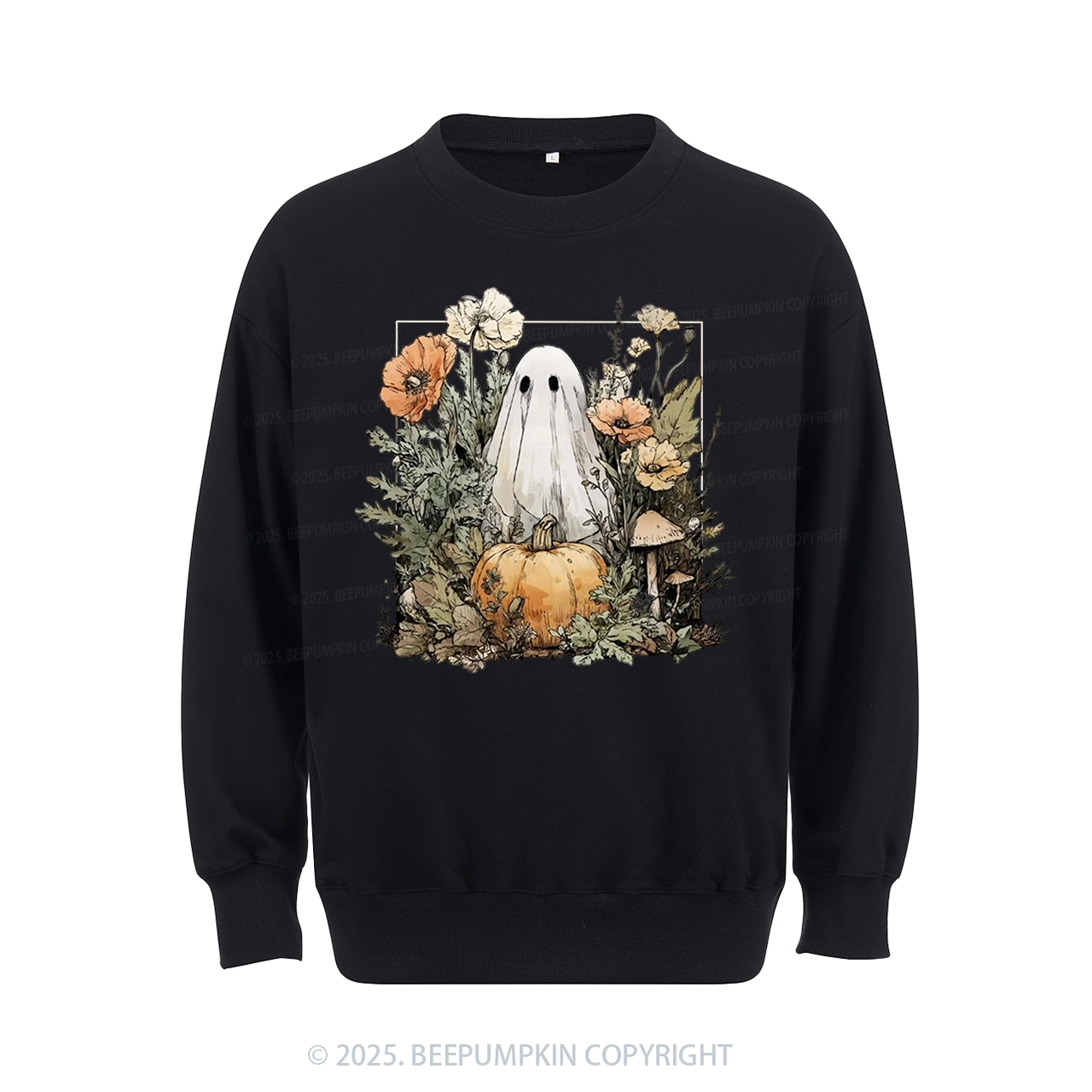 Halloween Fall Ghost Sweatshirt Beepumpkin
