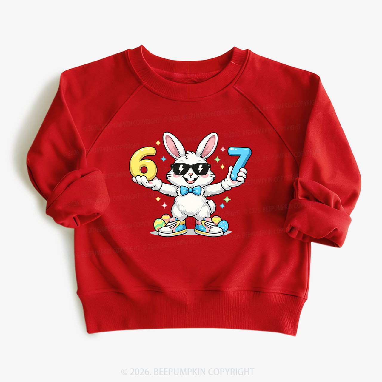 Hip‑Hop 67 Bunny Toddler&Kid's Sweatshirt