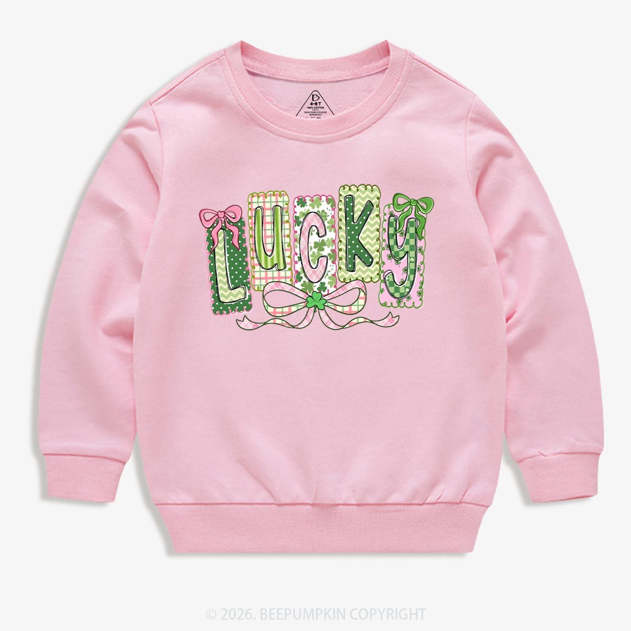 Lucky Shamrock St. Patrick's Day Kid's Sweatshirt