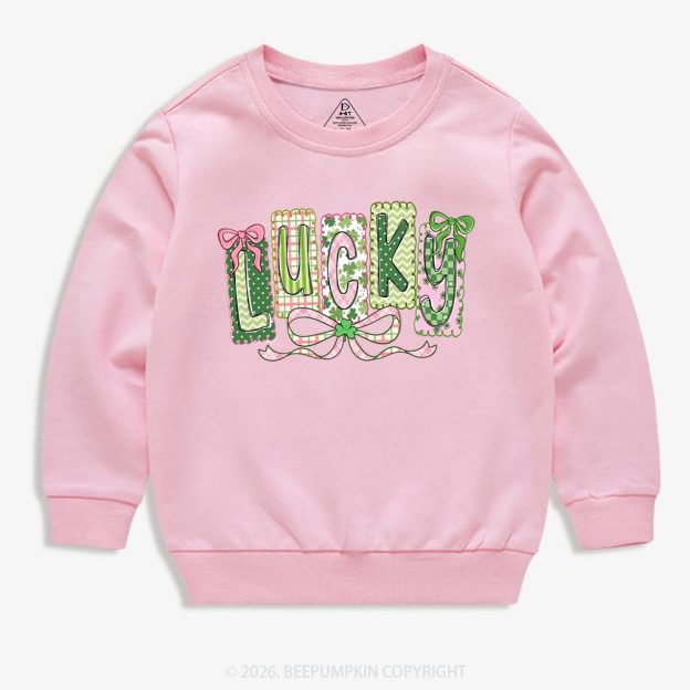 Lucky Shamrock St. Patrick's Day Kid's Sweatshirt