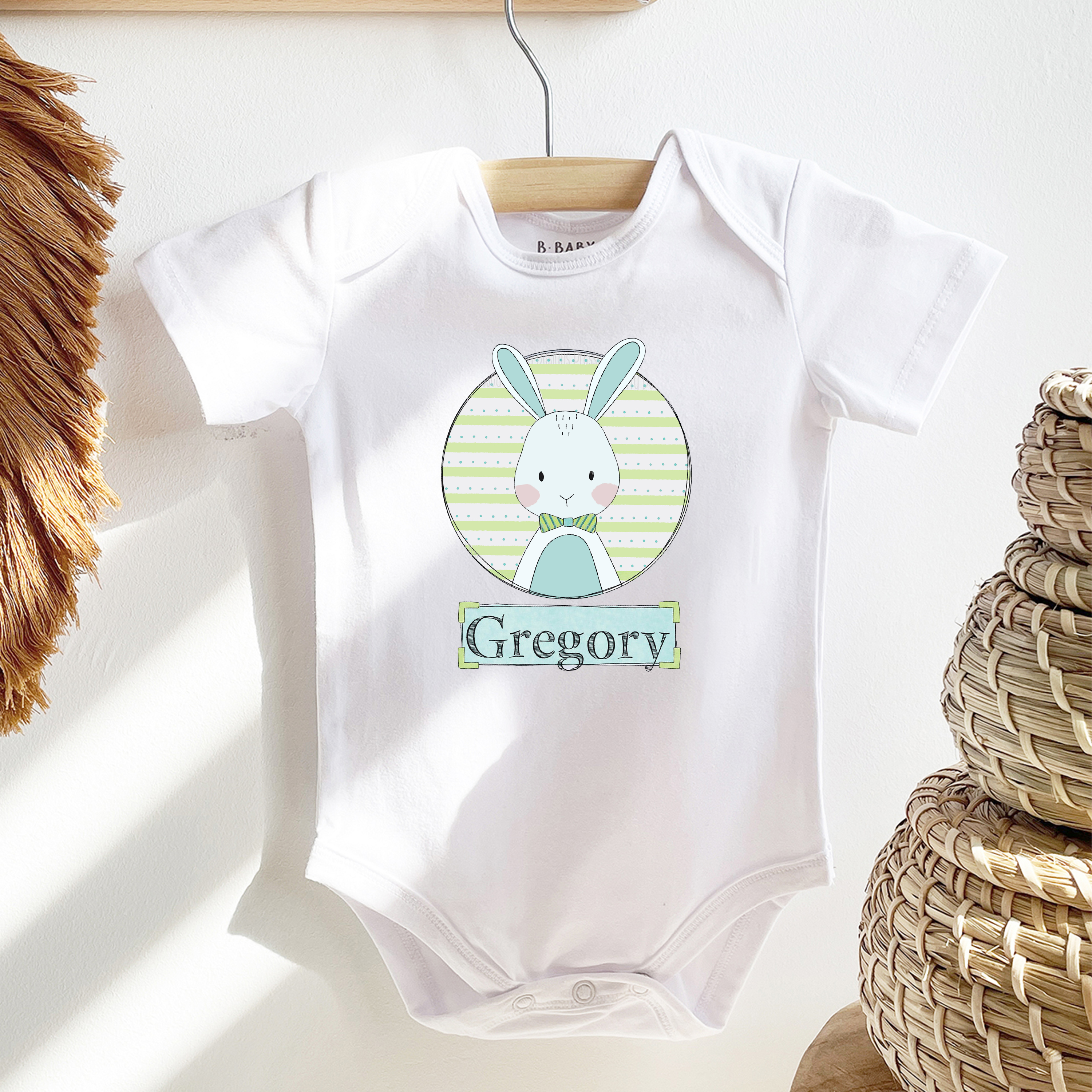 Personalized Boy&Girl Easter Baby Bodysuit