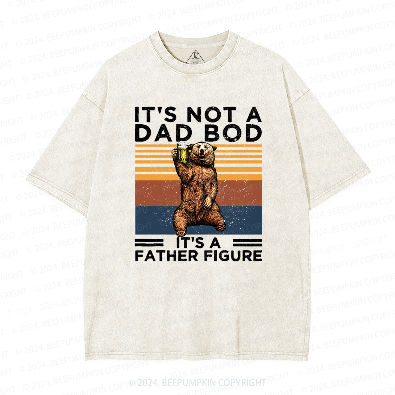 It's Not A Dad Bod It's A Father Figure Dad Washed T-Shirts 