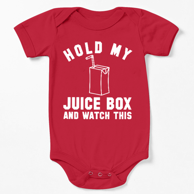 Hold My Jucie Box Bodysuit For Baby