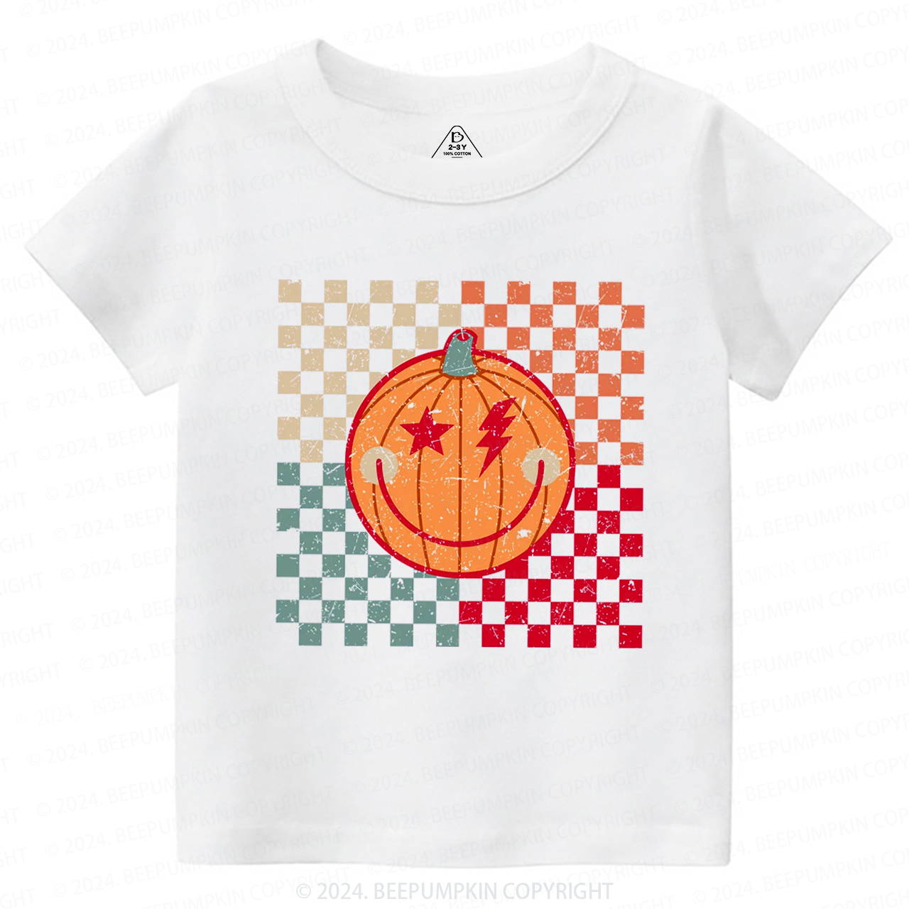 Retro Lightning Bolt Halloween Toddler&Kids Tees 