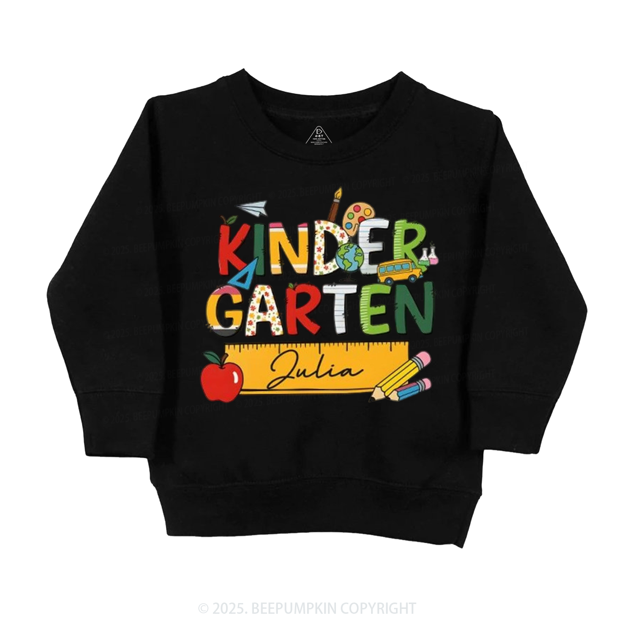 Personalized Kindergarten Name Kid's Sweatshirt