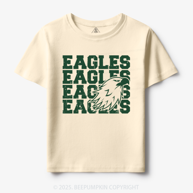 Personalized Eagles Mascot Toddler&Kid's Tees Beepumpkin
