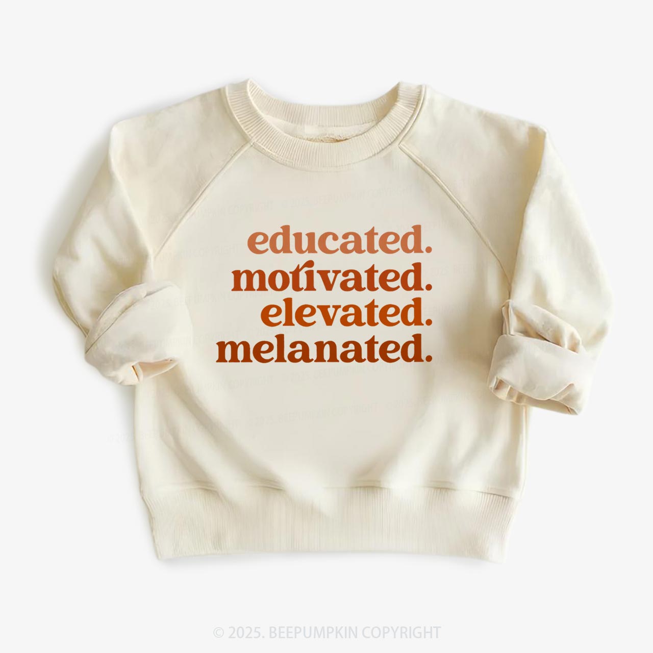 Educated Motivated Melanated  Kid's Sweatshirt