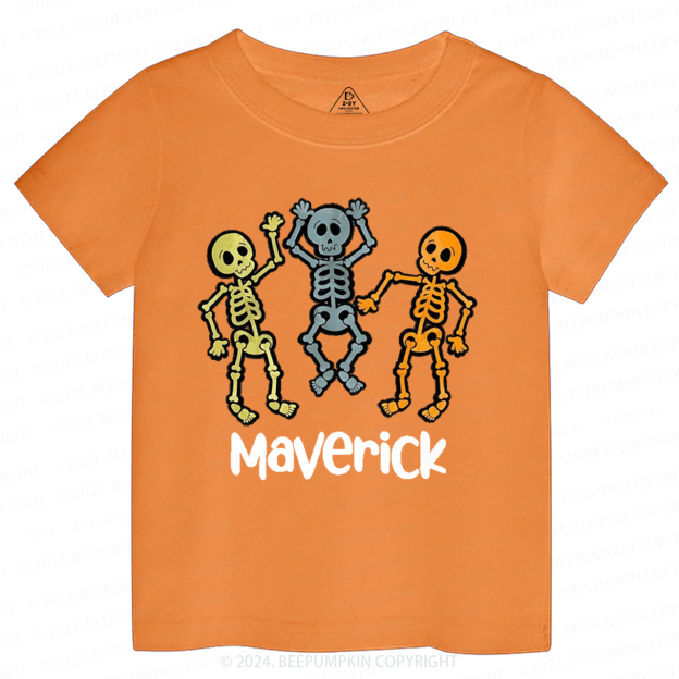Personalized Halloween Name Toddler&Kids Tees 