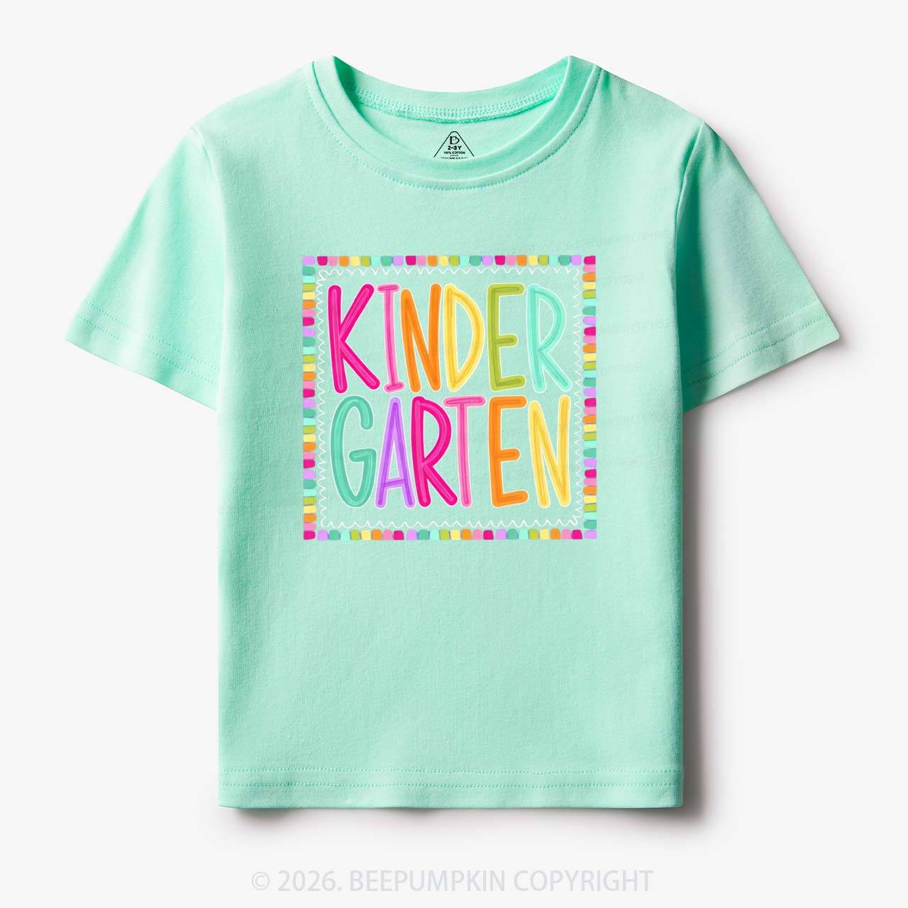 Color Pop Grade Level Back to School Toddler&Kid's Tees