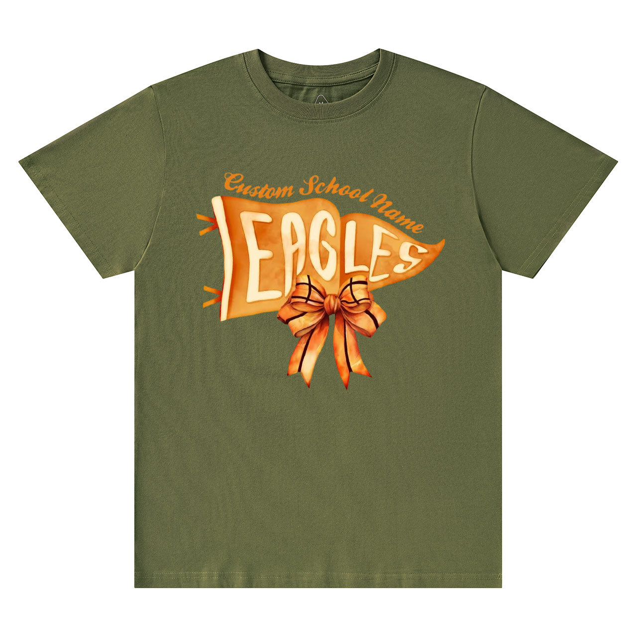 Personalized Mascot Watercolor Pennants Flag T-Shirts Beepumpkin