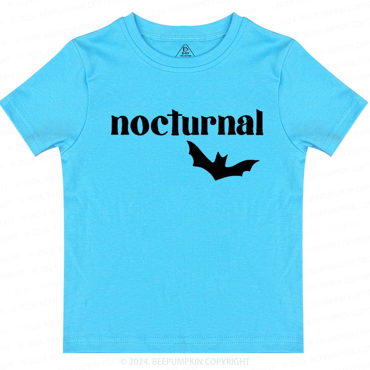 Nocturnal Halloween Bat Toddler&Kids Tees 