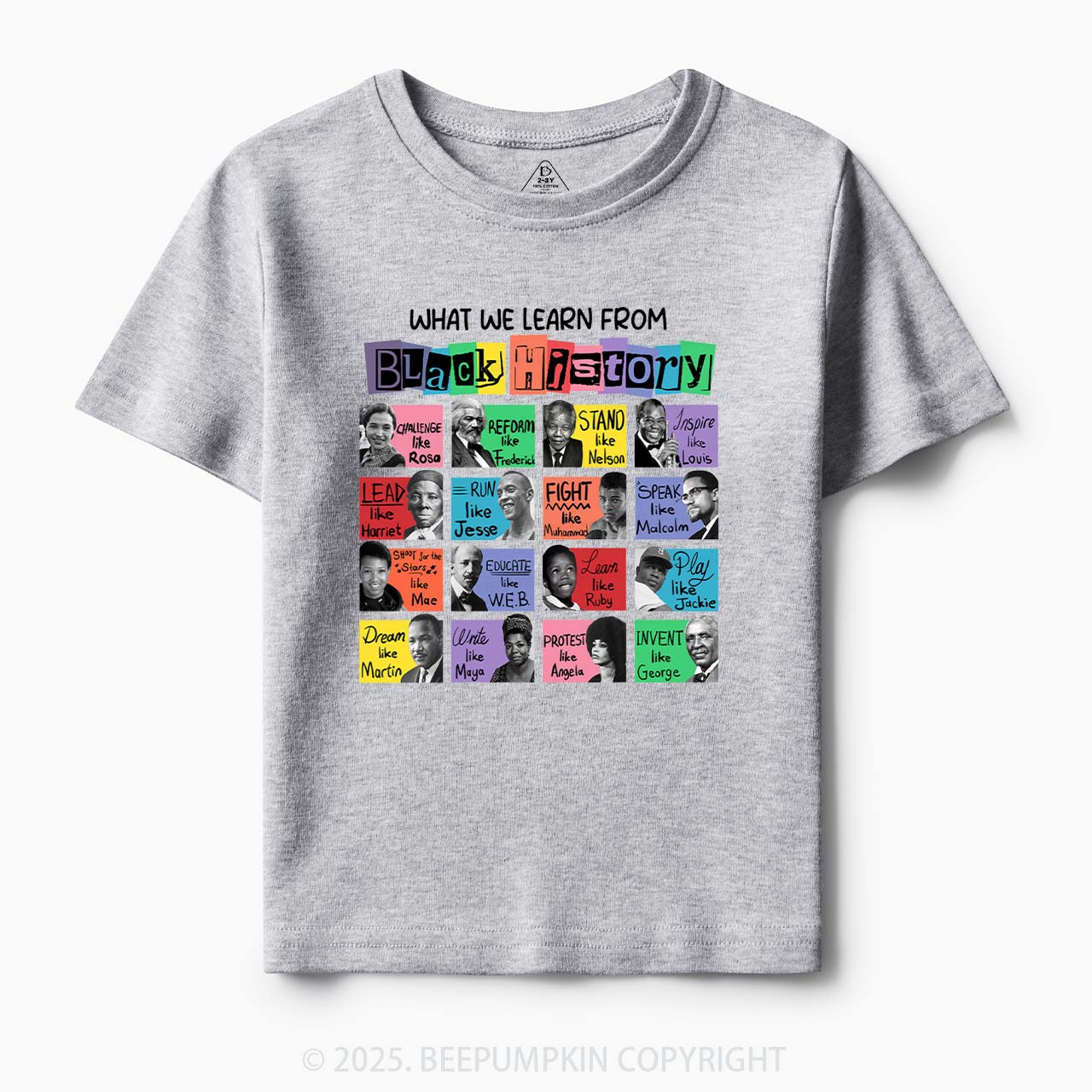 What We Learn From Black History Toddler&Kid's Tees Beepumpkin