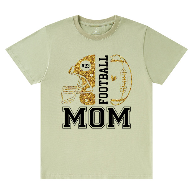Personalized Football Mom T-Shirts Beepumpkin