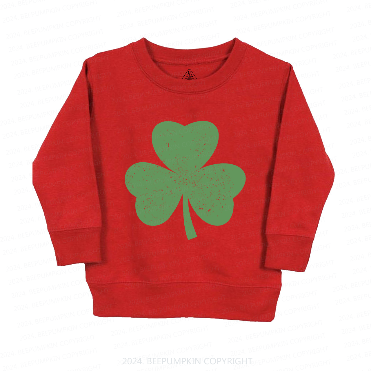 Three Leaves Clover St.Patricks Day Kids Sweatshirt