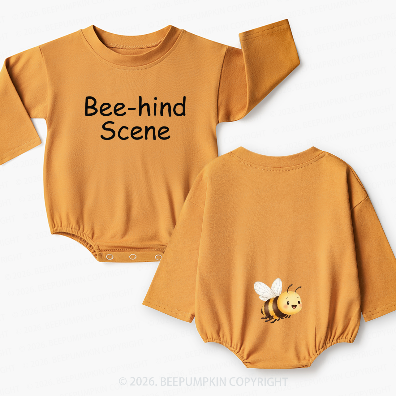 Bee-Hind Scene Baby Bubble Romper