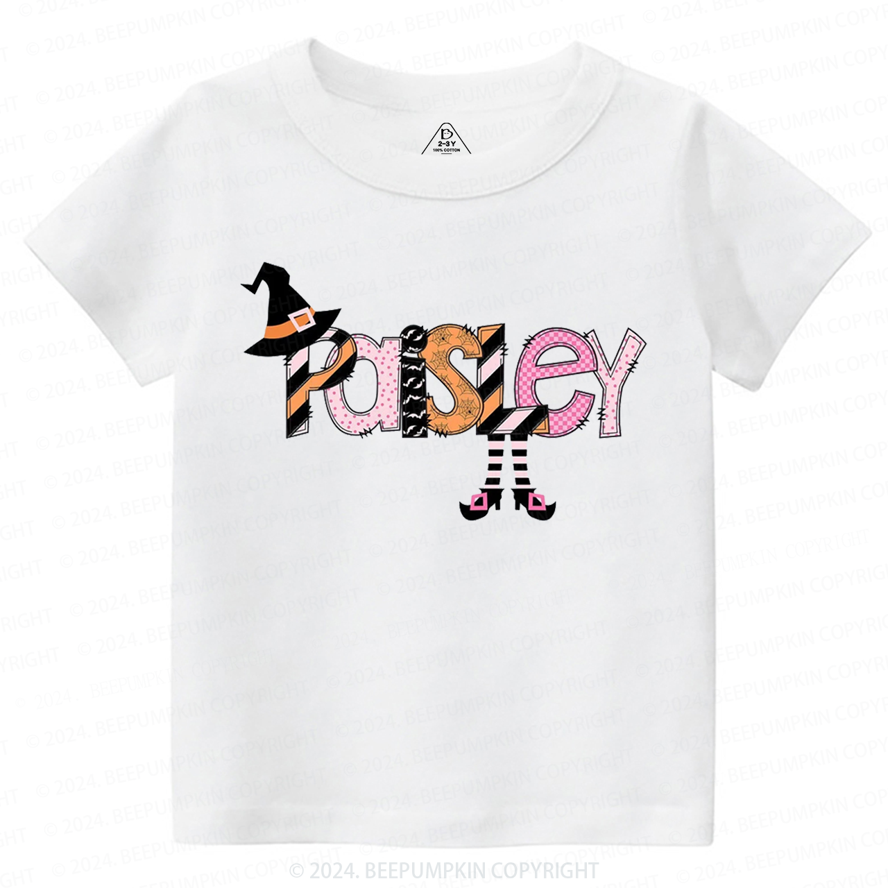 Personalized Halloween Pumpkin Toddler&Kids Tees