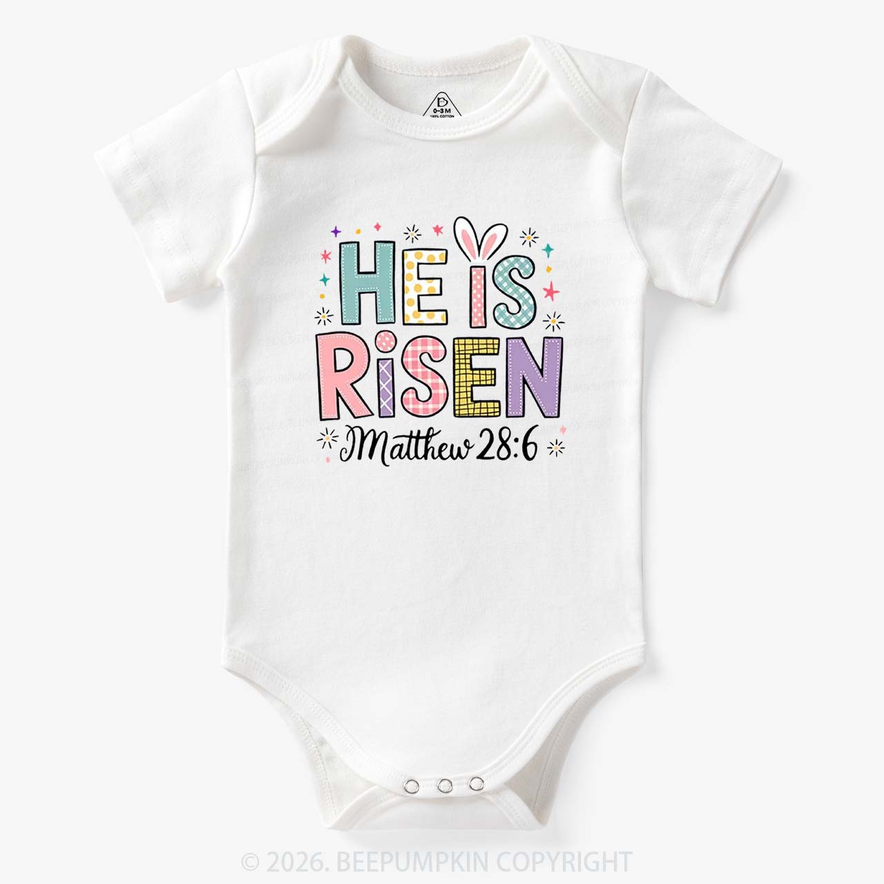 He is Risen Easter Joy Bodysuit