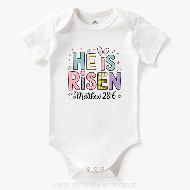 He is Risen Easter Joy Bodysuit