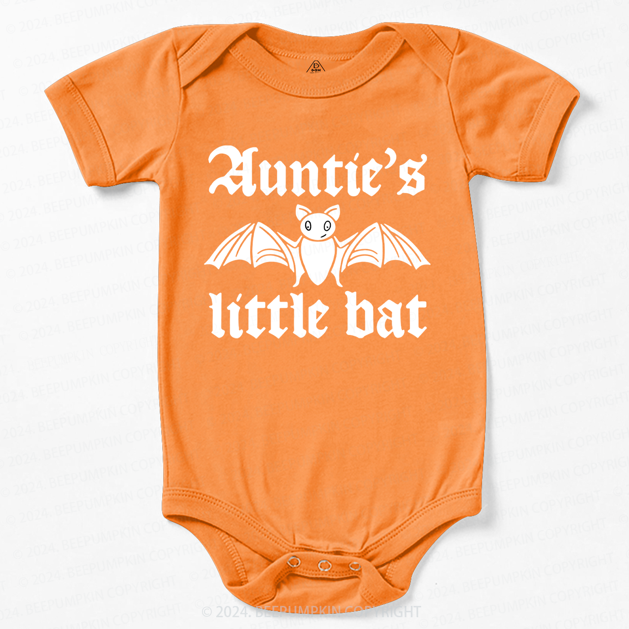 Personalized XXX's Little Bat Halloween Baby Bodysuits 
