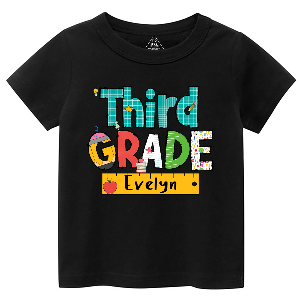 Personalized Letter Grade Toddler&Kid's Tees Beepumpkin