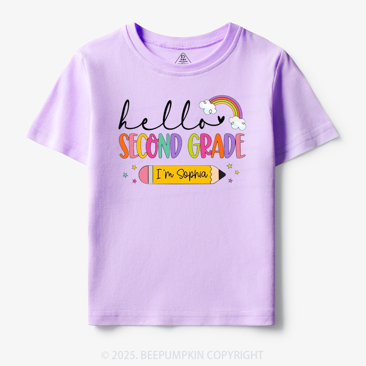 Personalized Hello Back To School Toddler&Kid's Tees Beepumpkin