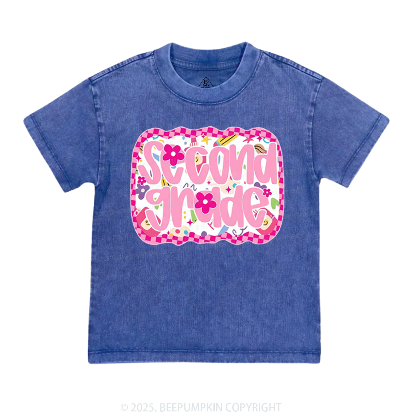 Personalized Pink School Magic Toddler&Kids Washed Tees