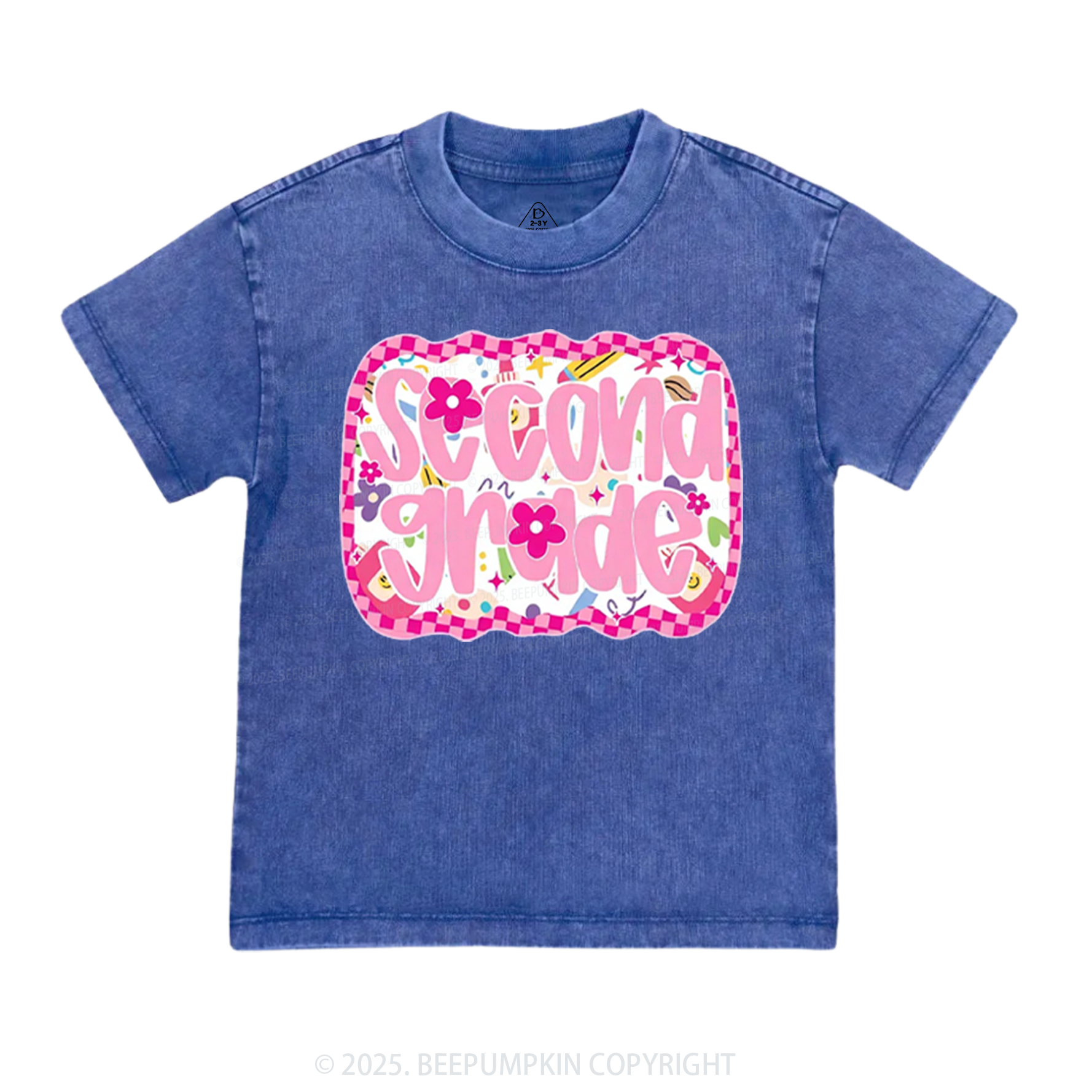 Personalized Pink School Magic Toddler&Kids Washed Tees