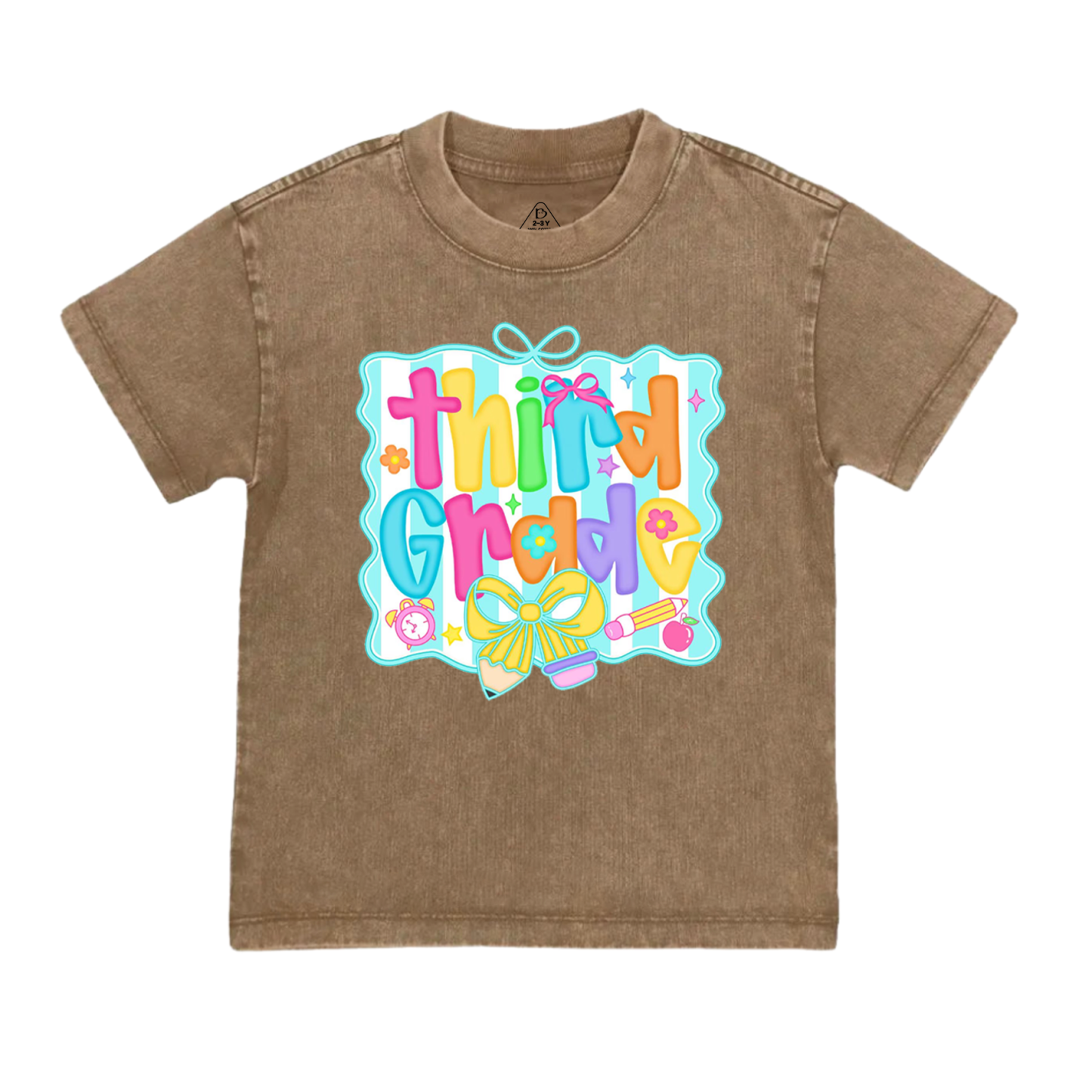 Personalized Preppy Back to School Bundle Toddler&Kids Washed Tees