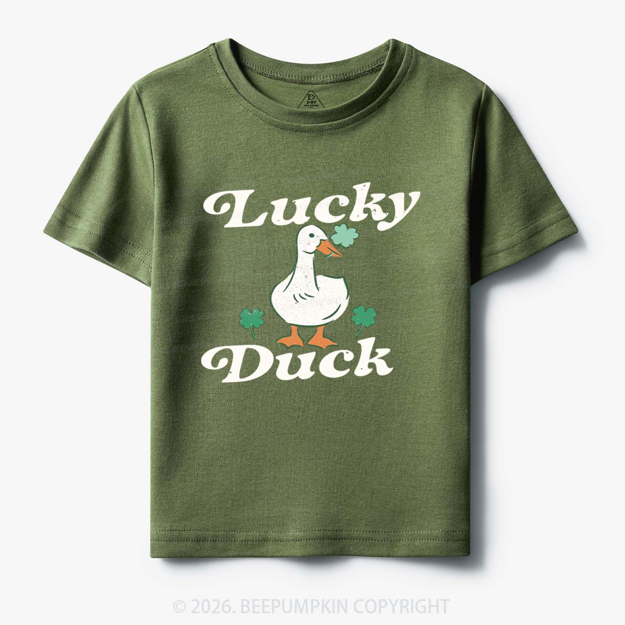 Lucky Duck St Patrick's Day Toddler&Kid's Tees Beepumpkin