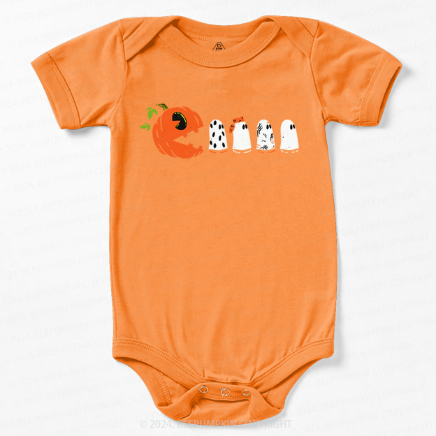 Funny Pumpkin Ghost Halloween Baby Bodysuits 