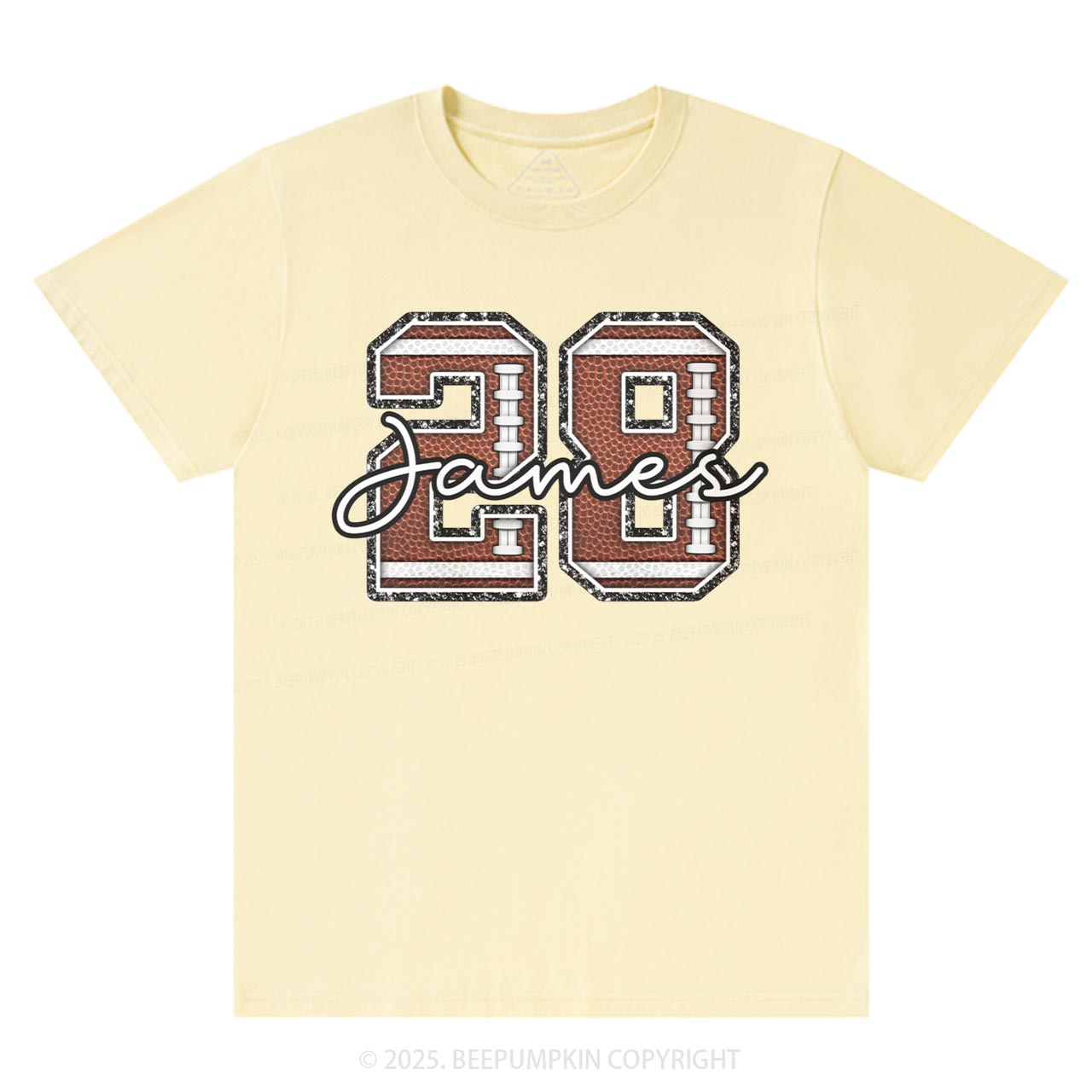 Personalized Football Number Sports Mom T-Shirts Beepumpkin